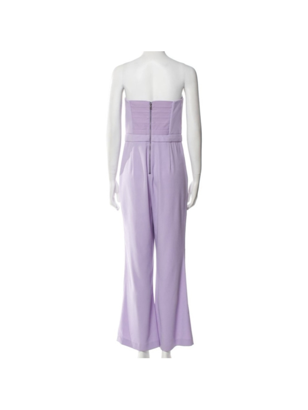 Alice + Olivia Lavera Crepe Flared Leg Jumpsuit - Picture 10 of 10